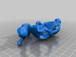 Davision3d Articulated Skeleton at 150% 3d model