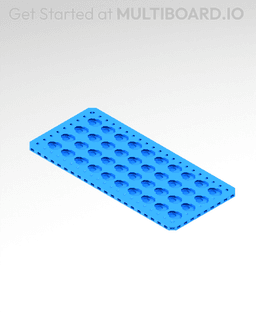 5x11 MU - Point Hole MU - MultiBoard Plate 3d model
