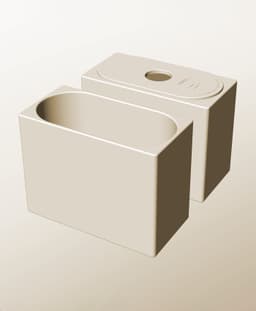 CX96-160-P Stackable pierced component box for creative makers 3d model