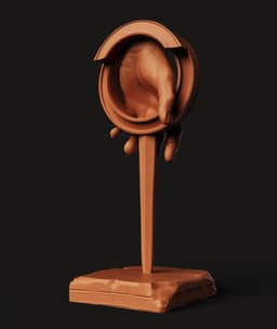 Realistic Hand Headphone Stand | Gamer Desk Accessory | Studio Display Stand 3d model