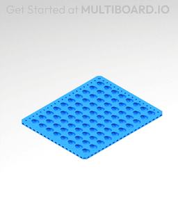 11x9 MU - Point Hole MU - MultiBoard Plate 3d model