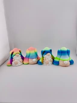 Long Ear Bunny Gnome 3d model