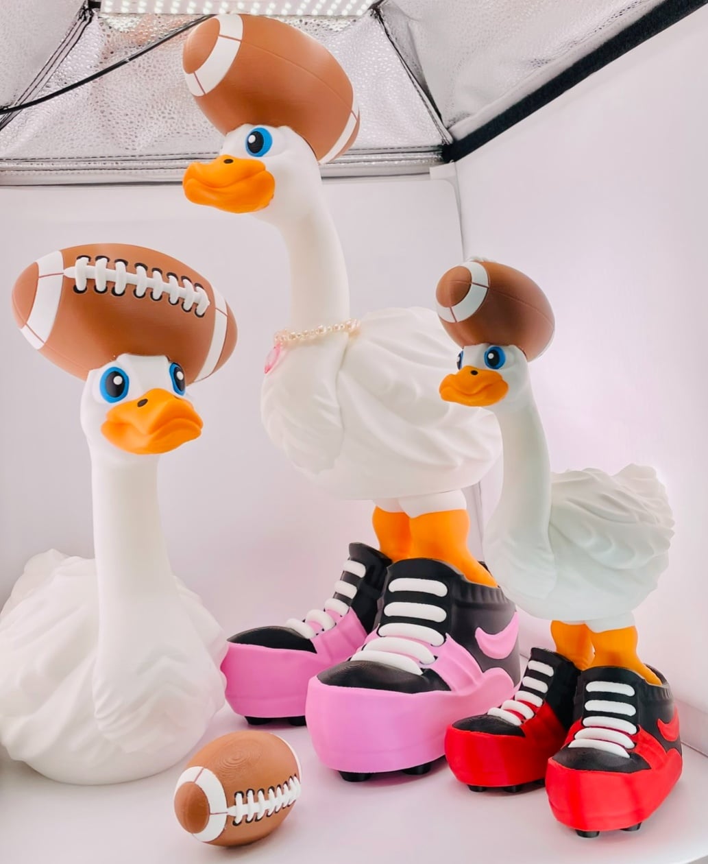 Football Hat Goose Gear for Porch Goose 3d model