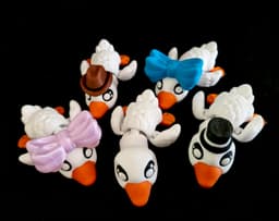 Goose Hatchlings W Hat (Commercial Use) 3d model