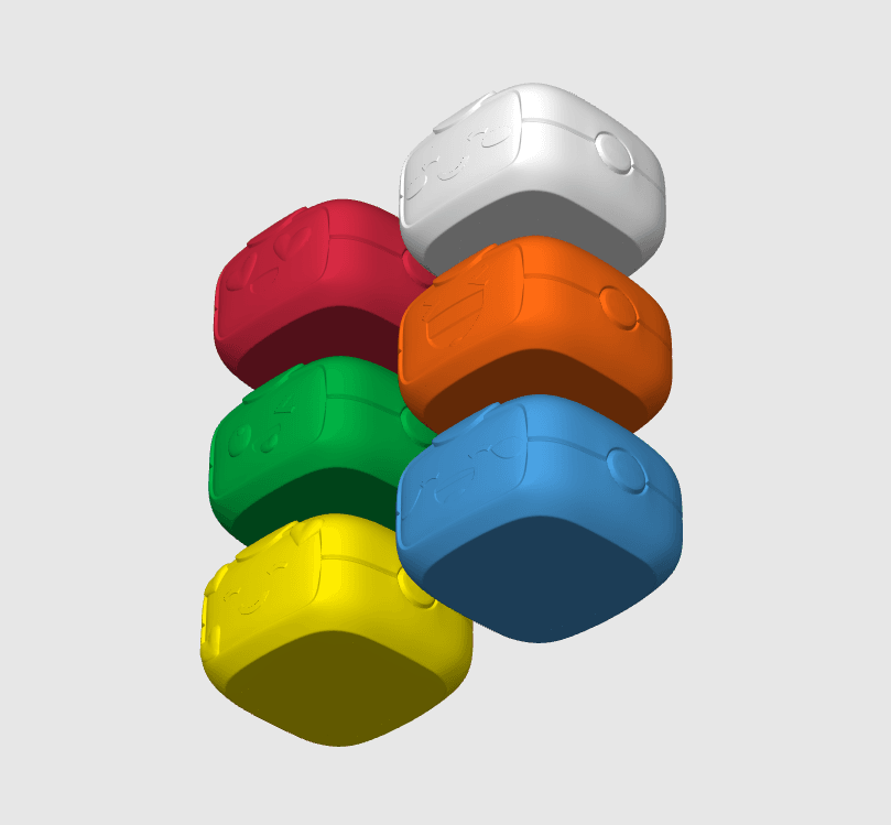 Pots Emoji: Set x6 3d model