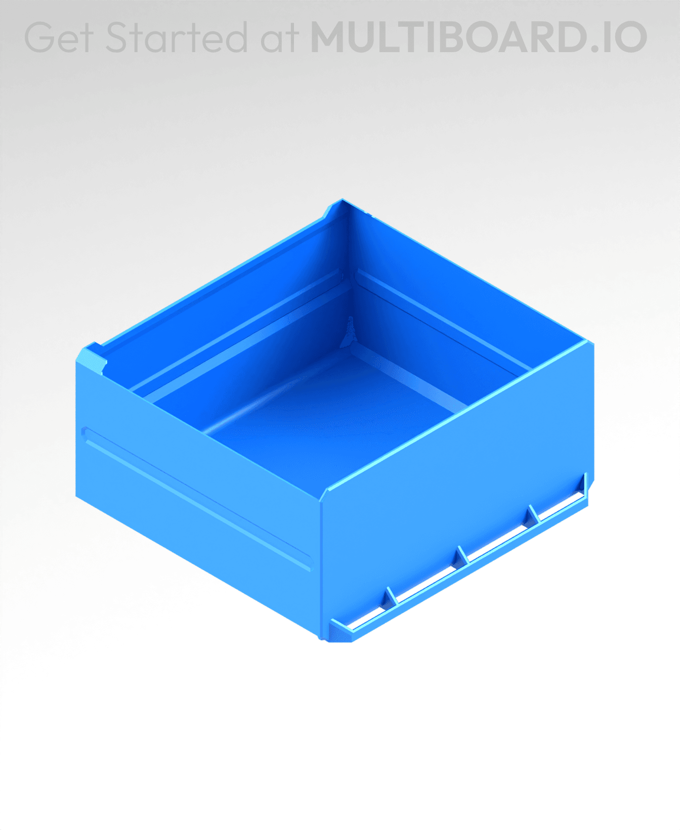 4x2x3.5 LU - Magnetic - Simple Multibin Drawer 3d model