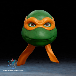 Orange Turtle Helmet 3D Printer File STL 3d model