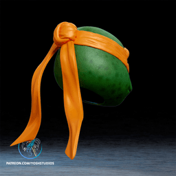 Orange Turtle Helmet 3D Printer File STL 3d model