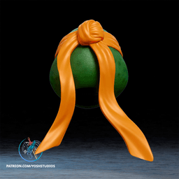 Orange Turtle Helmet 3D Printer File STL 3d model