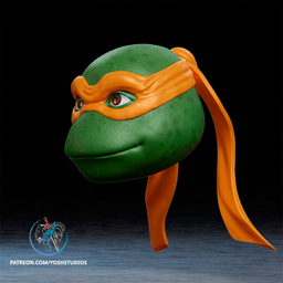 Orange Turtle Helmet 3D Printer File STL 3d model