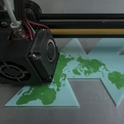 Icosahedron Earth // Folding Polyhedra 3d model
