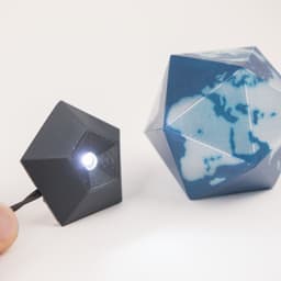 Icosahedron Earth // Folding Polyhedra 3d model