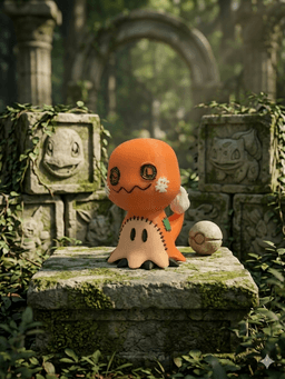 mimikyu charmander 3d model