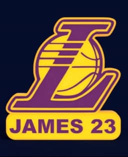 L.A. Lakers Sign -(L)- LED Strip Compatible 3d model