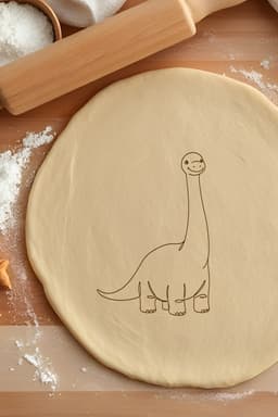 Cute Brontosaurus Cookie Cutter, Biscuit Cutter 3d model