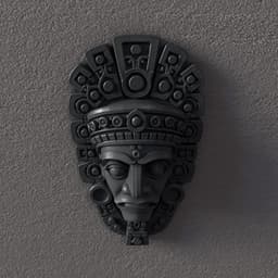 Aztec Wall Mask –Wall Decoration 3d model