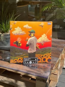 Custom song vinyl display 3d model