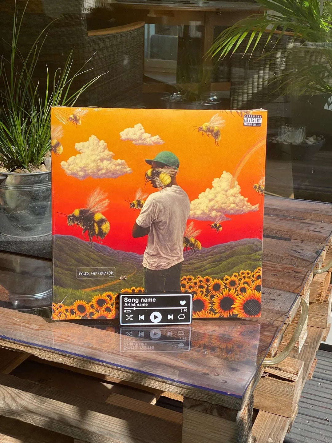 Custom song vinyl display 3d model