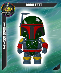 STAR WARS Boba Fett Multicolor Flexi Print-In-Place 3d model