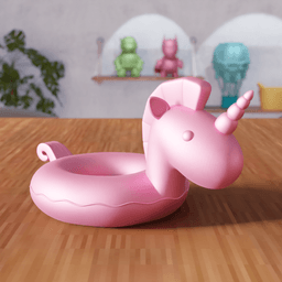Unicorn Pool Float Figure 3d model