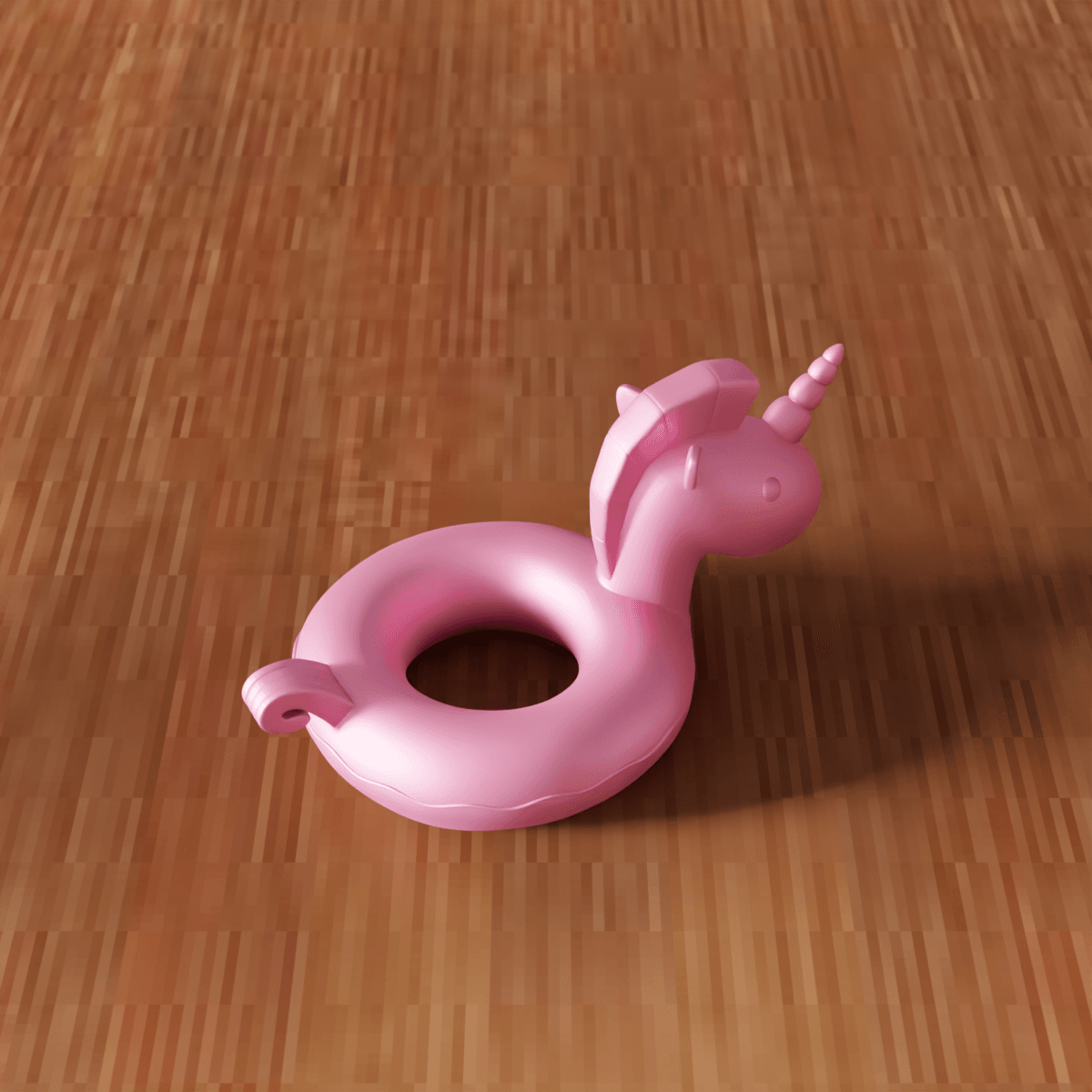 Unicorn Pool Float Figure 3d model