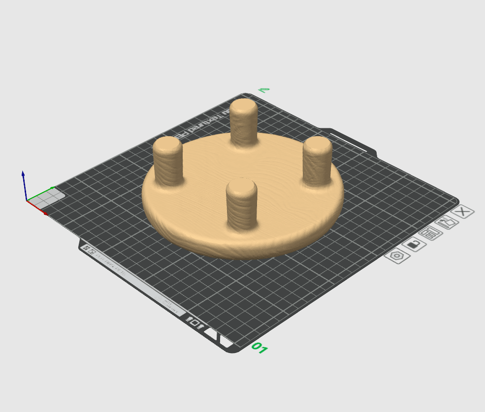 Wooden Texture Planter Riser 3d model