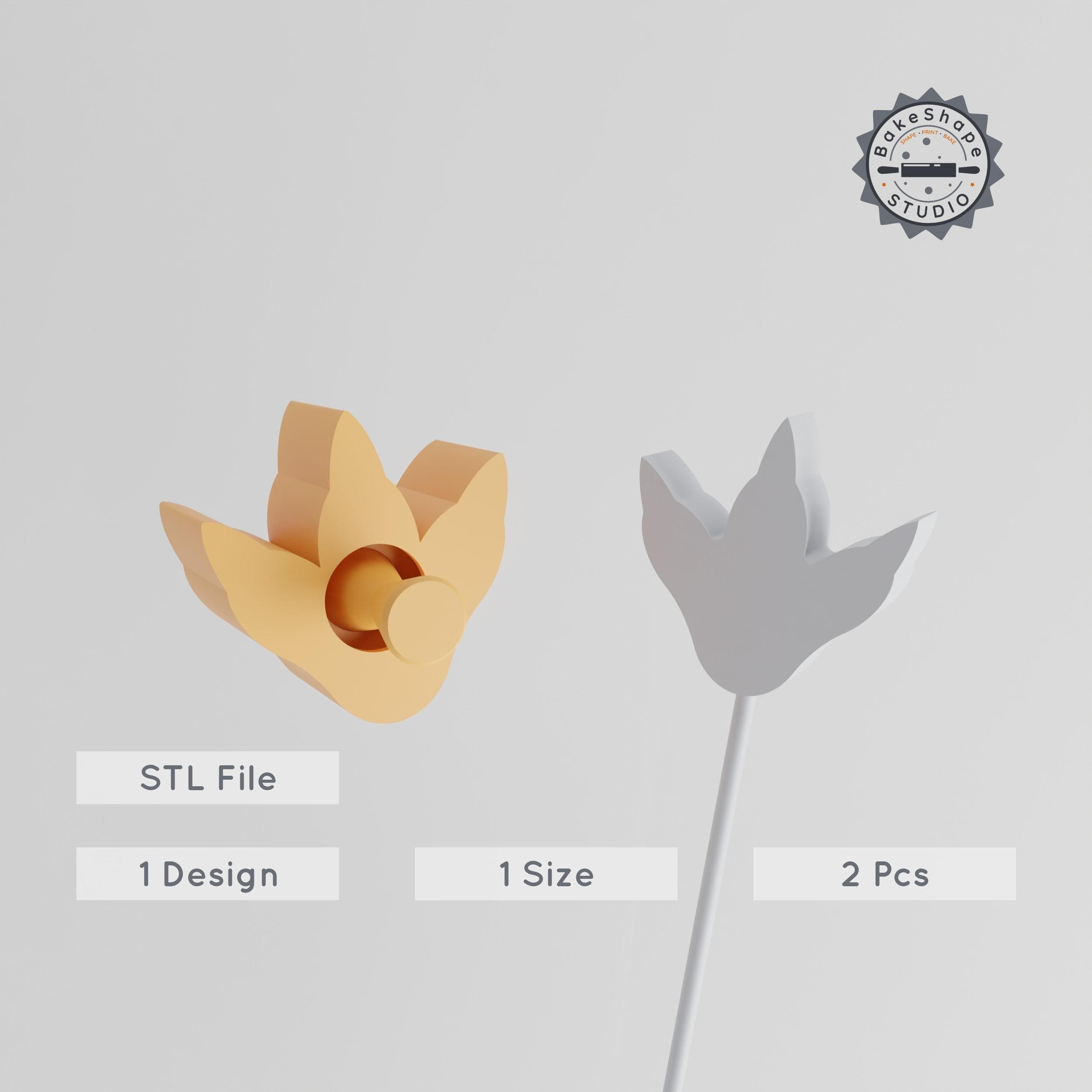 Dinosaur Foot Cake Pop Mold, Prehistoric Fossil Print & Track, 2-Piece STL Set for 3D Printing PRODUCT_1184 3d model