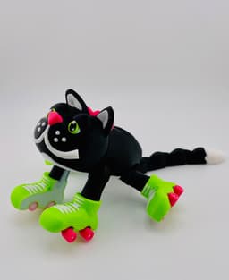 Cat Roller Skate Flexi 3d model