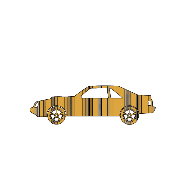 Foxbody Mustang Flip Art 3d model