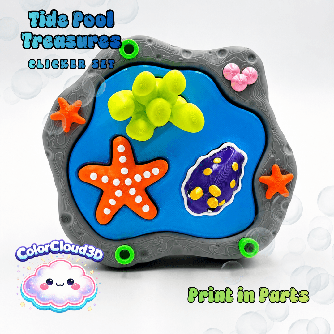 TIDE POOL TREASURES CLICKER SET 3d model