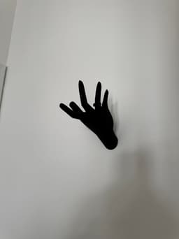 Wall hook hand shape 3d model