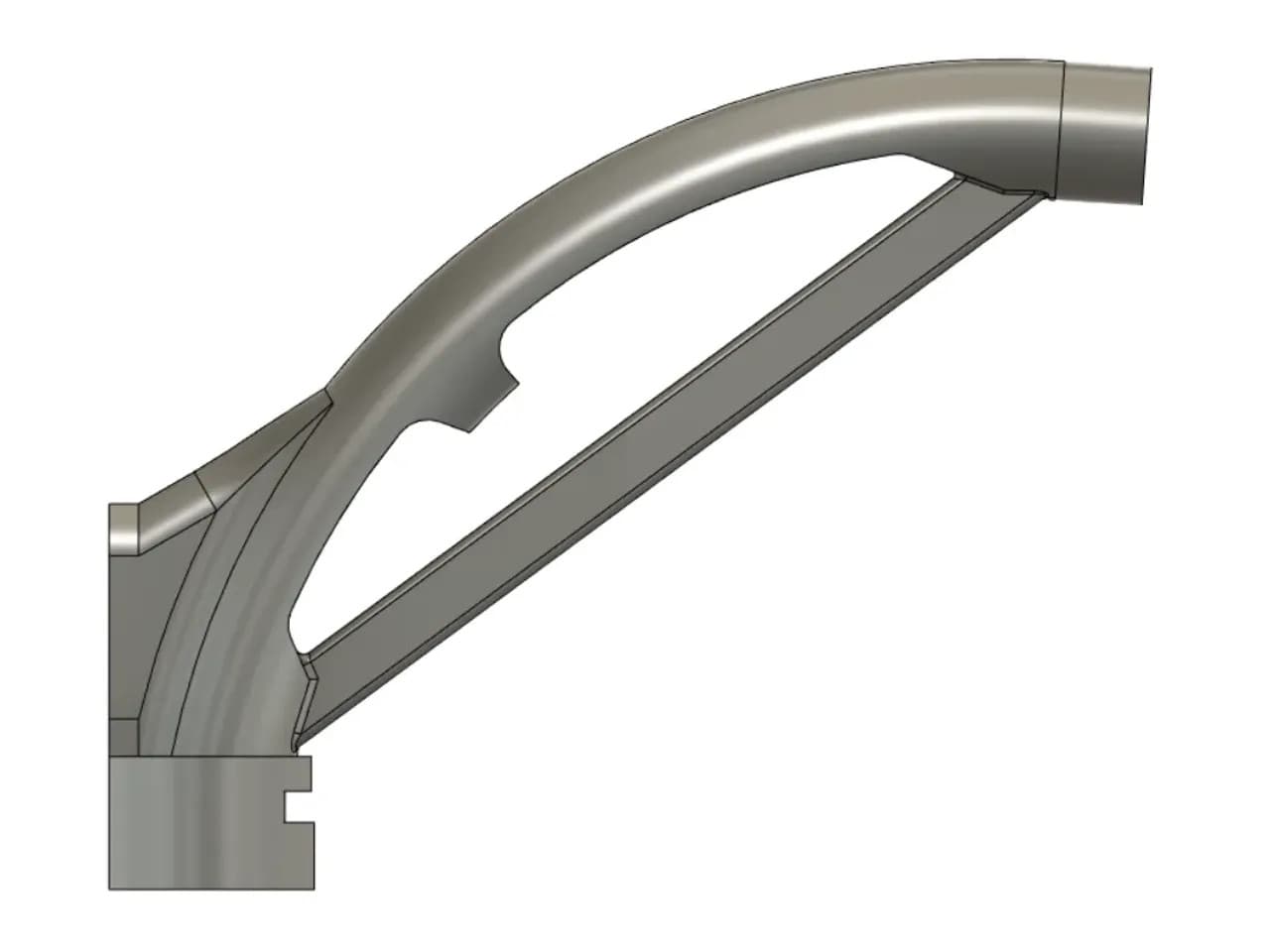 X1 / P1P PTFE Tube Guide to fix loading issues - best of both worlds - #ThangsBambuContest 3d model