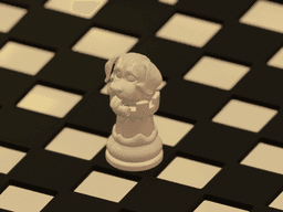 Dog Themed Chess Set 3d model