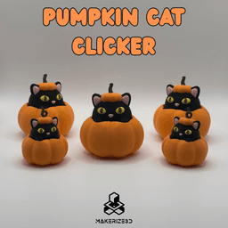 Pumpkin Cat Clicker 3d model