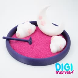 Moon Zen Garden 3d model