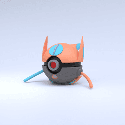 Deoxys (Speed) Pokeball 3d model