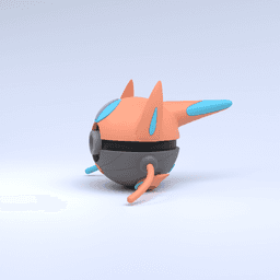 Deoxys (Speed) Pokeball 3d model