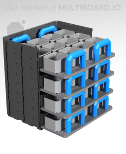 2x1H - Stacking Plate Handle 3d model