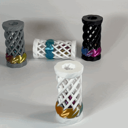 Helix Fidget Double Screw Flexible Toy 3d model