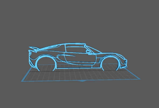 Lotus - Exige Wall Art 3d model