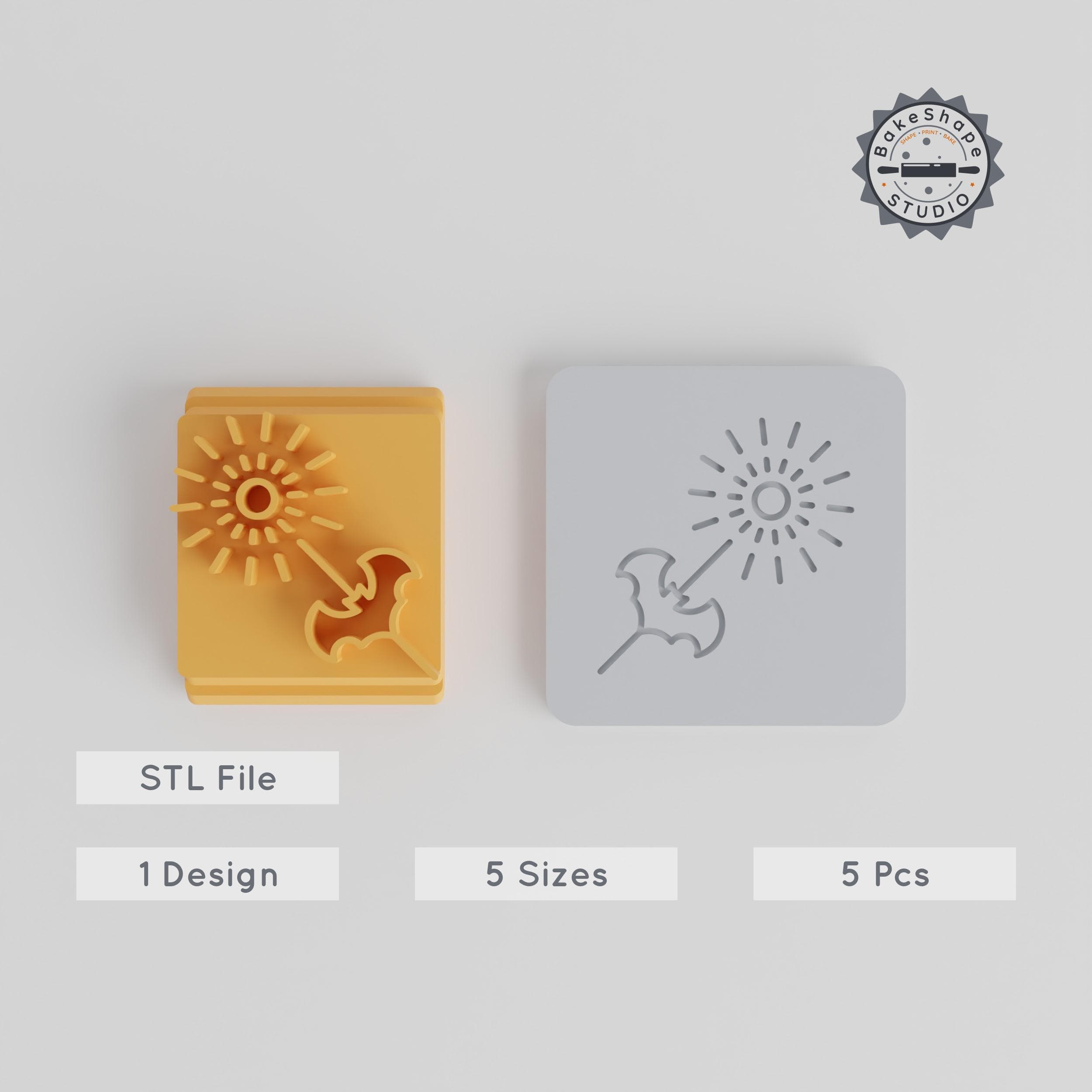 Halloween Stamp Tile Set, 20-40mm, Perfect for Clay, Cookies & Fondant, Spooky Night Decoration PRODUCT_4070 3d model