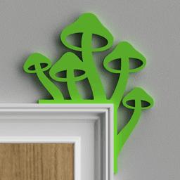 Mushrooms Door Topper 3d model