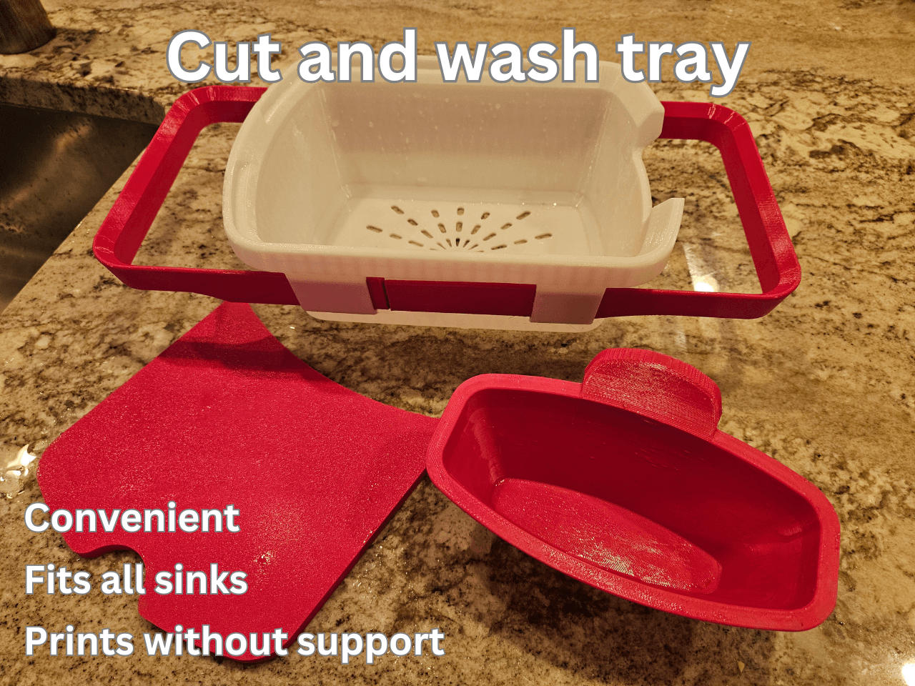 WASH AND CUT TRAY 3d model