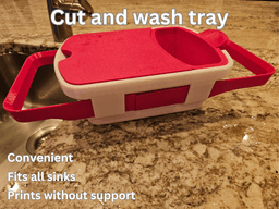 WASH AND CUT TRAY 3d model