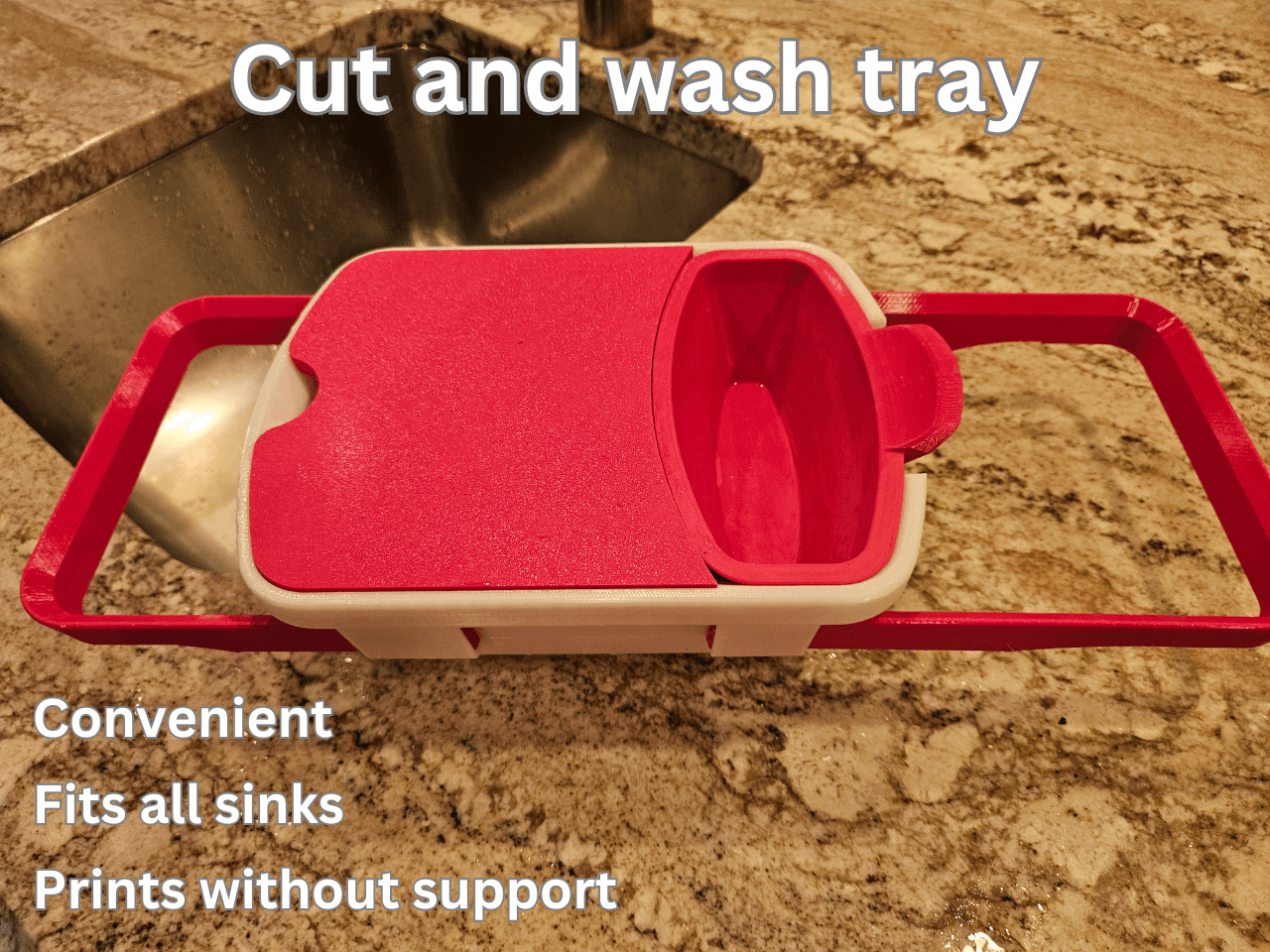 WASH AND CUT TRAY 3d model