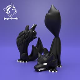 Wolves - Easy Multicolor FDM RPG Minis (No supports) 3d model