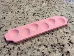 6-Slot Deviled Quail Egg Serving Tray 3d model