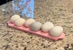 6-Slot Deviled Quail Egg Serving Tray 3d model