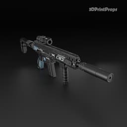 Kilo 141 Cerulean assault rifle 3d model