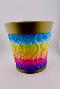 Carved Filigree Heart Pot 3d model